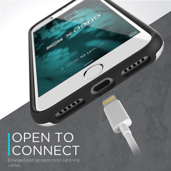 X-Doria Revel Series Case iPhone 7/8 Transparent Protective Unique Blue Husky - Picture 4 of 4